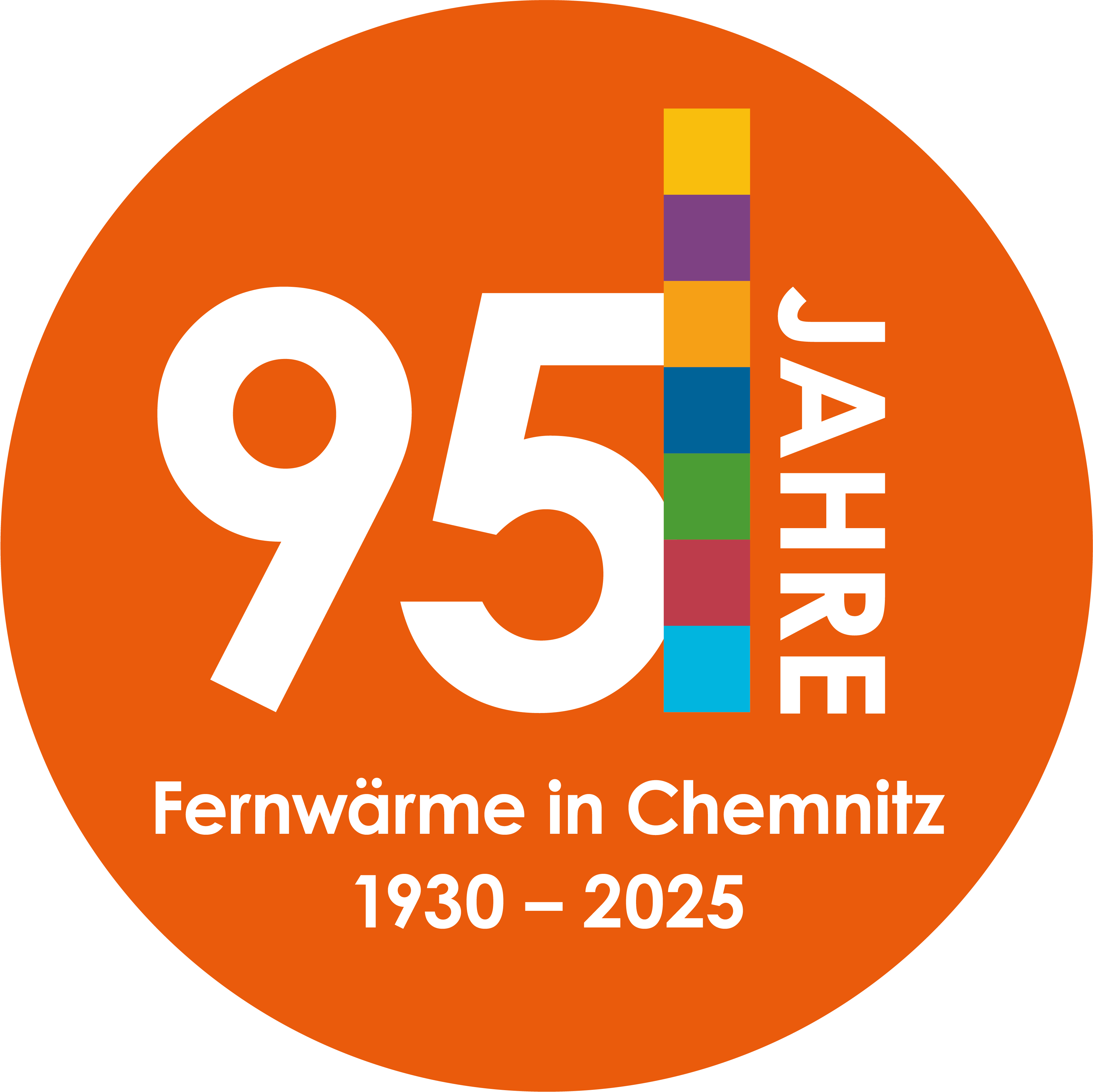 Logo 90 Jahre Fernwärme