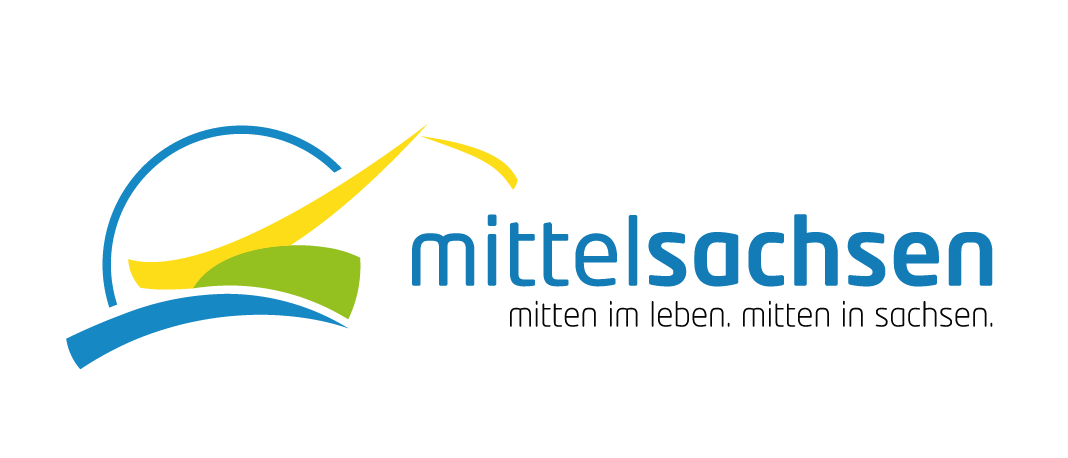 Logo Mittelsachsen, mitten im leben. mitten in sachsen.
