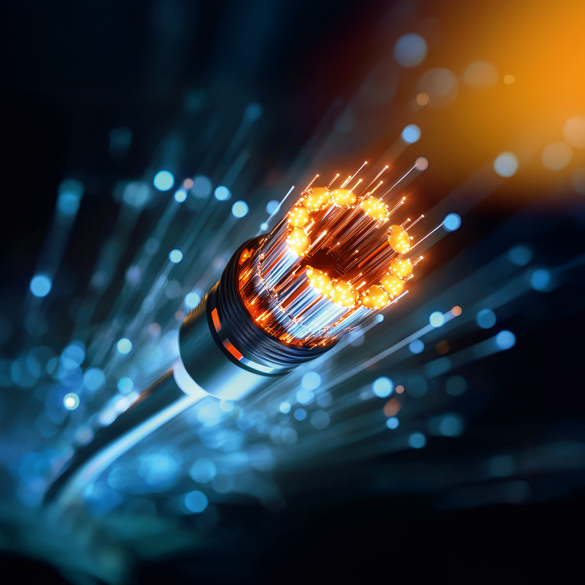 Glasfaser ist die Internettechnologie der Zukunft.