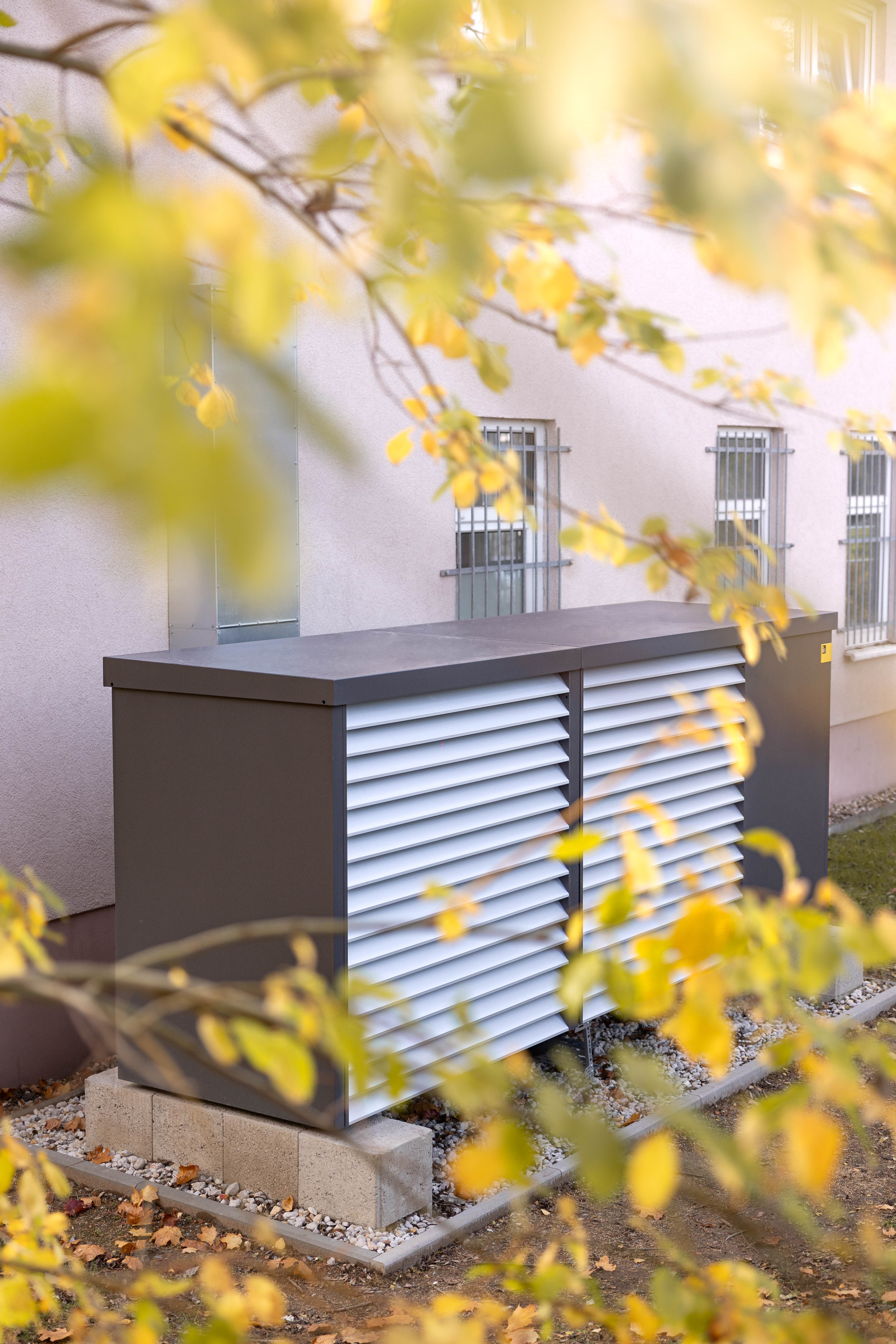 Wärmepumpenanalage auf der Bornaer Straße 150