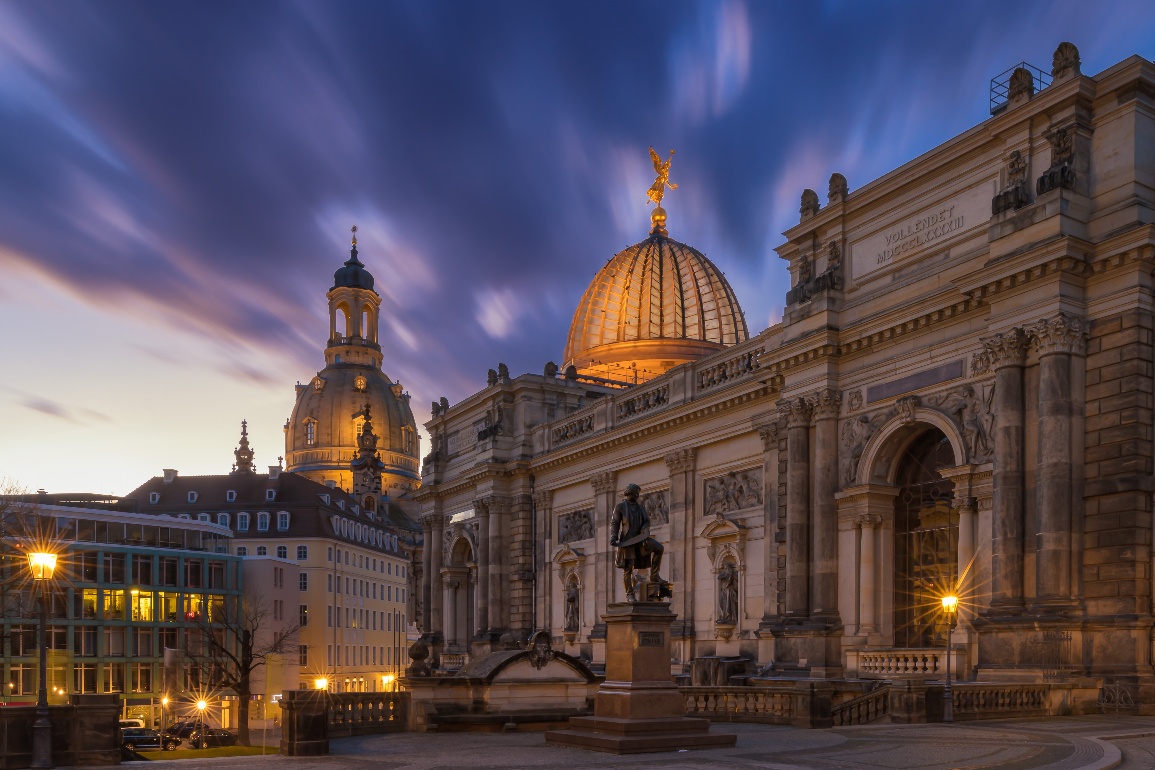 Dresden in der Dämmerung