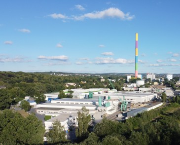 Luftbild mit Esse